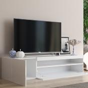 Meuble TV blanc laqué design RIMINI