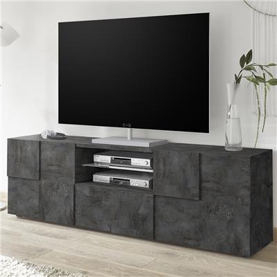 Meuble TV 180 cm design anthracite ARTIC 5