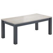 Table 170 cm couleur chêne naturel et gris ELOISE