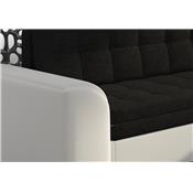 Canapé d'angle convertible noir et blanc DUBLIN 5