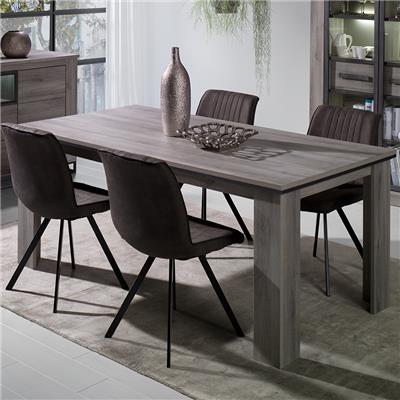 Table a manger 180 cm couleur chêne gris ARCHIMEDE