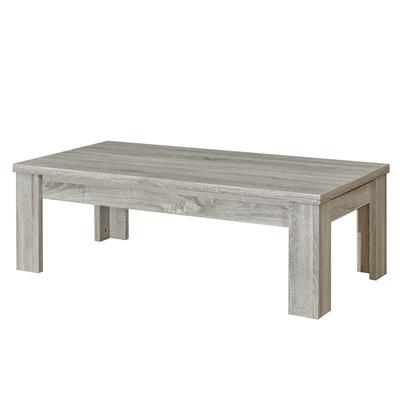 Table de salon 120 cm pas chère couleur chêne gris ENIGMA
