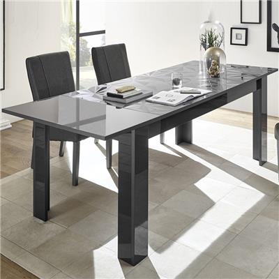 Table a rallonge 180 design gris laqué ANTONIO 3