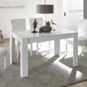 Table  manger 180 cm design blanc laqu MIRANO