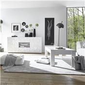 Table de salon 120 cm blanche laquée design ANTONIO