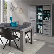 Table moderne 180 cm couleur chêne gris ANAIS